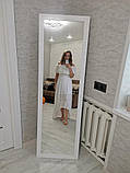 Дзеркало велике підлогове Біле в рамі на ніжці ростове, фото 6