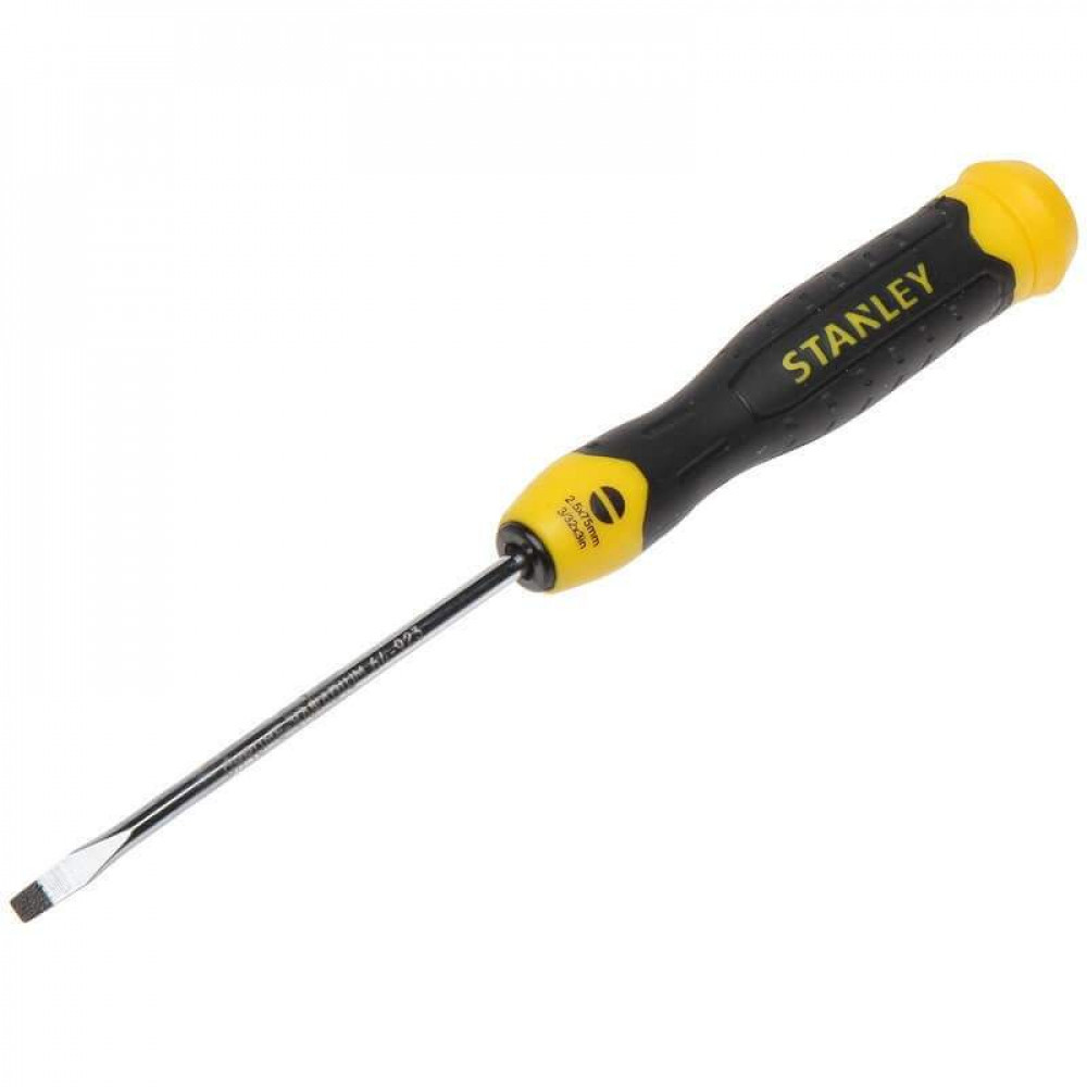 Викрутка плоска STANLEY Cushion Grip шліц SL2,5х75 мм 0-64-923