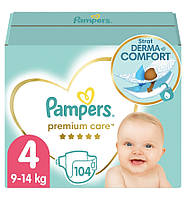 Подгузники Pampers Premium Care 4 (9-14 кг) на 104 шт.