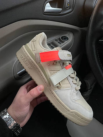 Чоловічі кросівки Adidas Forum Low Strap Taupe Oxide Beige Orange GX3658, фото 3