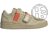 Мужские кроссовки Adidas Forum Low Strap Taupe Oxide Beige Orange GX3658