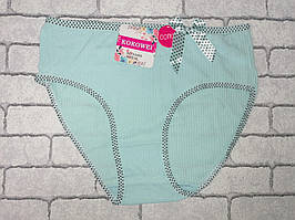 Труси бавовна рубчик великий розмір 48-50 розмір. Нижня білизна для жінок