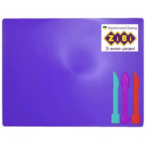 Купить Доска для пластилина Zibi 6910-07+3стека фиолетовая (1/120 ...