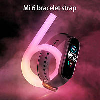 Фитнес браслет FitPro Smart Band M6 (смарт часы, пульсоксиметр, пульс). YS-887 Цвет: розовый
