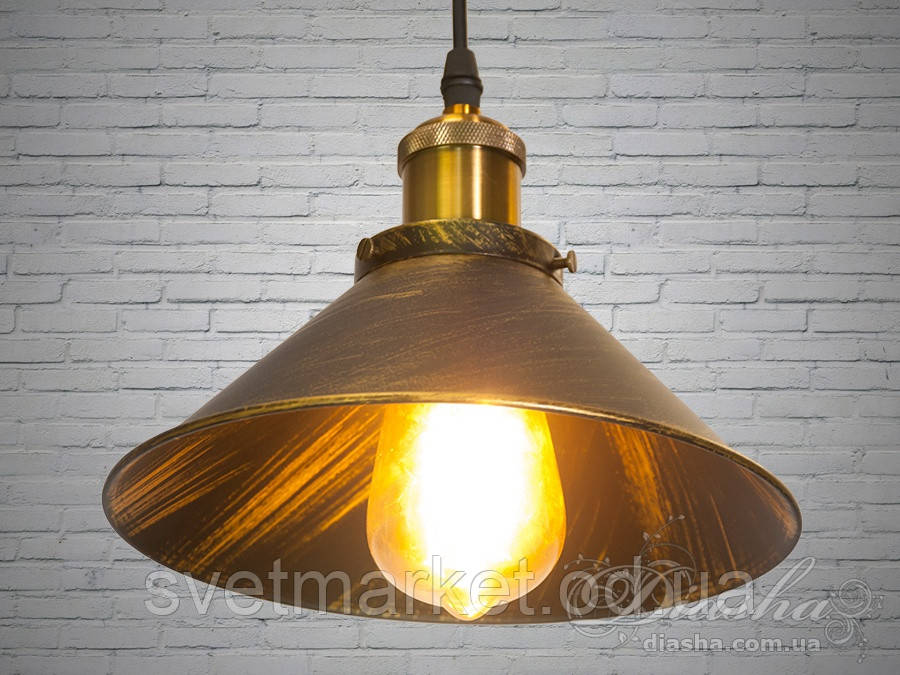 Люстра-підвіс світильник у стилі Loft 6855-210-BK-G