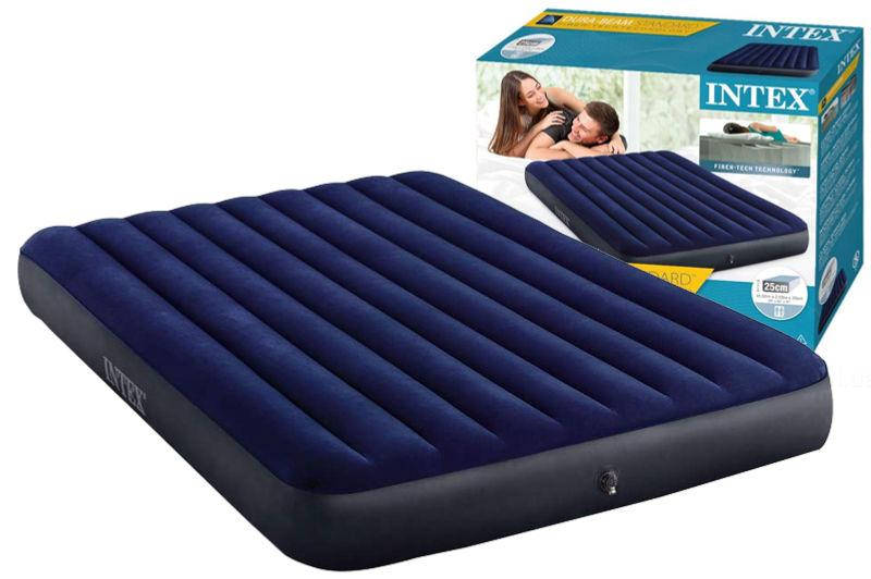 

Матрац надувний Intex Classic Downy Bed 152х203х25см Синій 64759, Синий