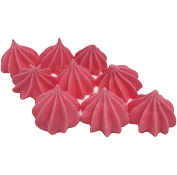 Цукрова прикраса "Міні-безе" рожеві (⌀2,5 см, 9 шт), фото 1