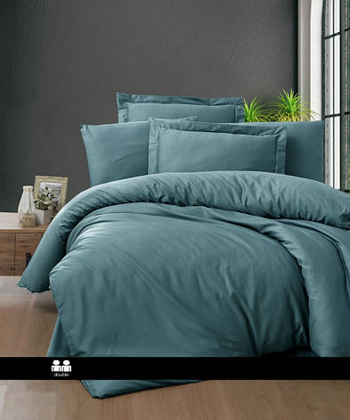Постільна білизна First Choice - Satin Cotton - Snazzy Blue Stone, фото 1