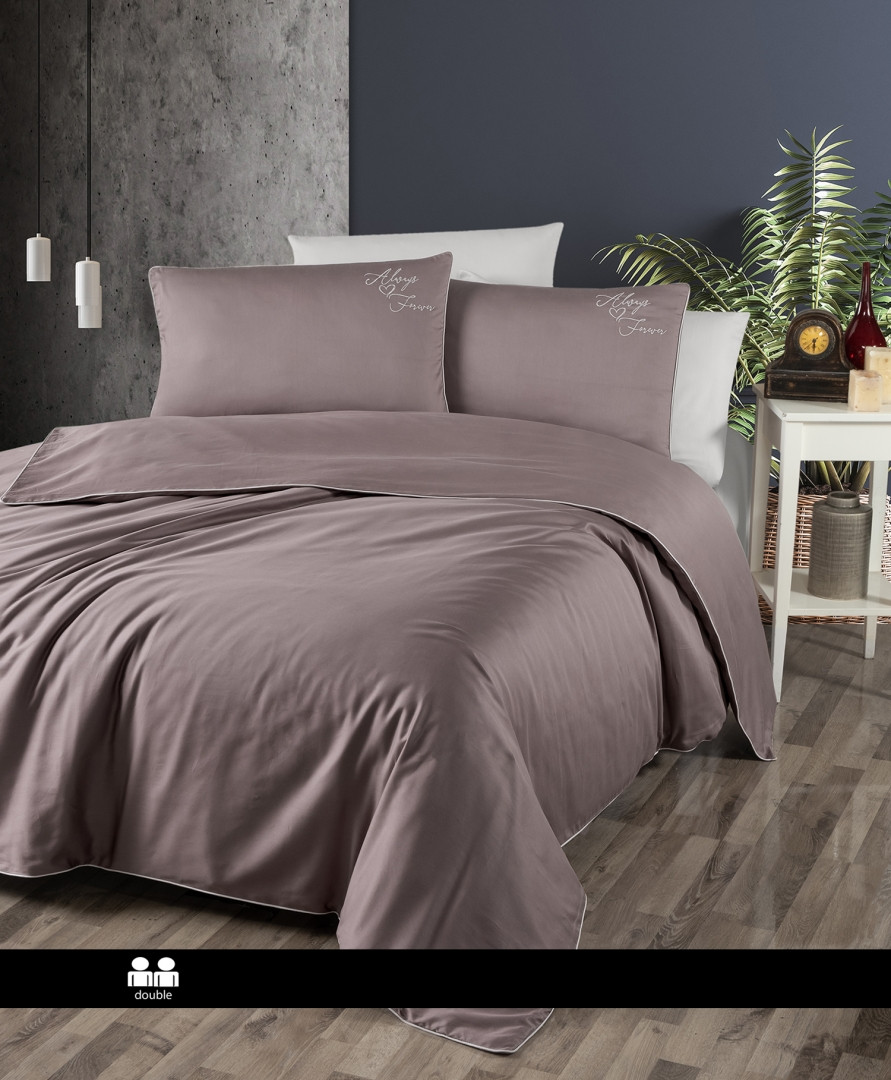 Постільна білизна First Choice Satin Deluxe Євро - Timeless Lilac