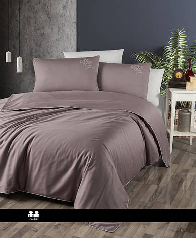 Постільна білизна First Choice Satin Deluxe Євро - Timeless Lilac, фото 1