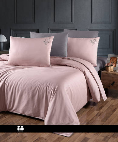 Постільна білизна First Choice Satin Deluxe Євро - Timeless Powder, фото 1