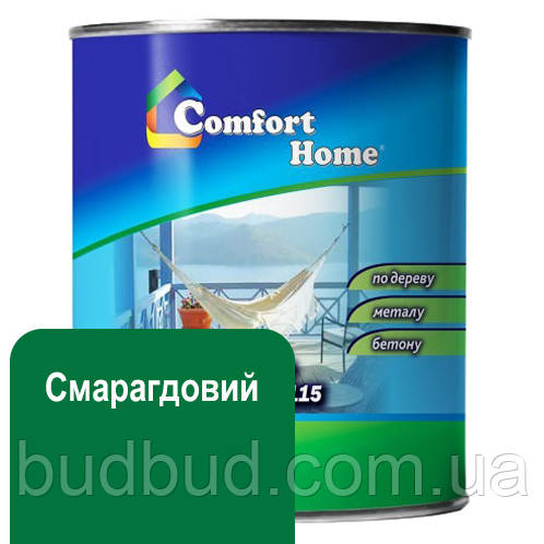 Емаль для дерева та металу (ПФ-115) Comfort Home 0.9 кг, Смарагдовий