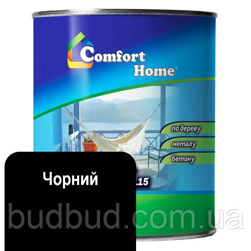 Емаль для дерева та металу (ПФ-115) Comfort Home 50 кг, Чорний