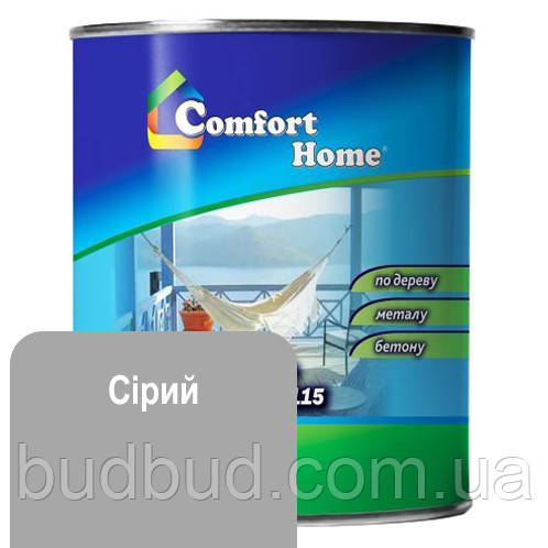 Емаль для дерева та металу (ПФ-115) Comfort Home 2,8 кг, Сірий