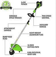 Триммер акуммуляторный Greenworks 48 В STE457 (GD24X2TX) без АКБ и ЗУ .