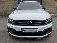 Сплиттер VW Tiguan R-line (16-20) элерон тюнинг обвес