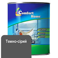 Емаль для дерева та металу (ПФ-115) Comfort Home 0.9 кг, Темно-Сірий