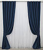 Комплект штор (2шт. 1,5х2,9м.) блекаут, колекція "Midnight". Колір темно-синій. Код 1164ш 30-977, фото 2