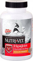 Жевательные таблетки для собак Связки и Суставы 1й уровень Nutri-Vet Hip and Joint Regular Strength 75 табл