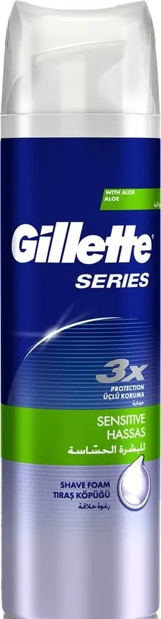 Піна для гоління Gillette Series Sensitive Aloe (250мл.)