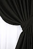 Комплект штор (2шт. 1,5х2,9м.) блекаут, колекція "Midnight". Колір чорний. Код 1165ш 30-978, фото 4