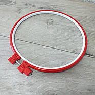 П'яльці пластикові для вишивання Діаметр 18 см Червоний (KG-7868), фото 2