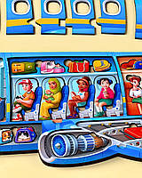 Вкладиш пазл Літак Мрія, Ань-Янь, 50 дет., 47*18 см, (ПСФ161), фото 5