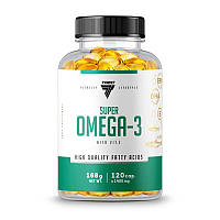 Рыбий жир Омега-3 + витамин Е Trec Nutrition Super Omega-3 with Vit. E 120 caps