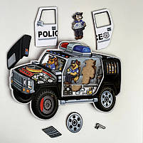 Пазл сортер Поліція, розвиваюча гра, Ань-янь, 25 дет., 27 х 32 см. (ПСФ111), фото 2