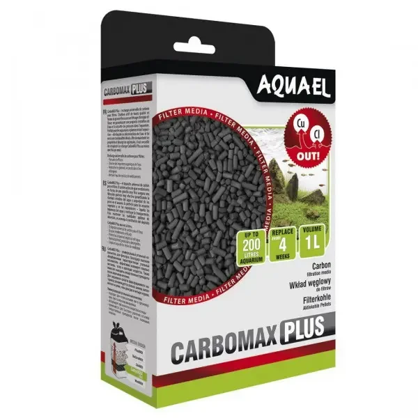 Вугілля активоване, Aquael CarboMax Plus, 1 л. Активоване вугілля високої якості
