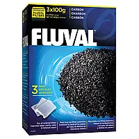 Уголь активированный, Fluval Carbon 300 г. Активированный уголь для канистровых фильтров