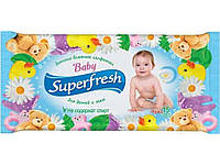 Вологі серветки для дітей 15шт Ромашка ТМ SUPER FRESH