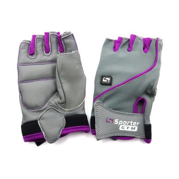 Рукавички для фітнесу Sporter Fitness Gloves Grey/Violet