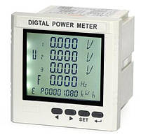 Трифазний ватметр змінного струму з монокристалічним дисплеєм + три трансформатори струму