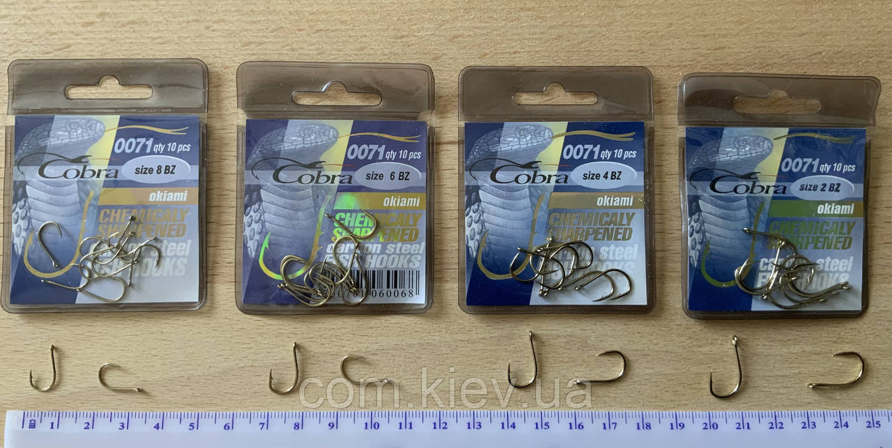 Гачки рибальські Cobra okiami original, size 2,4,6,8