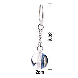 Брелок гольф, бейсбол, боулінг, штанга, гантелі, теніс із якісним кільцем із неіржавкої сталі., фото 6