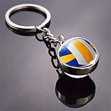 Брелок гольф, бейсбол, боулінг, штанга, гантелі, теніс із якісним кільцем із неіржавкої сталі., фото 8