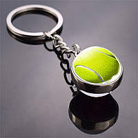 Брелок теніс із якісним кільцем із неіржавкої сталі.