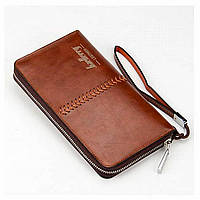 Мужской кошелек клатч портмоне барсетка Baellerry Leather коричневый