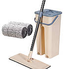 Комплект для прибирання швабра з відром 2в1 Scratch Cleaning Mop / Універсальна швабра ледарка з віджимом, фото 6