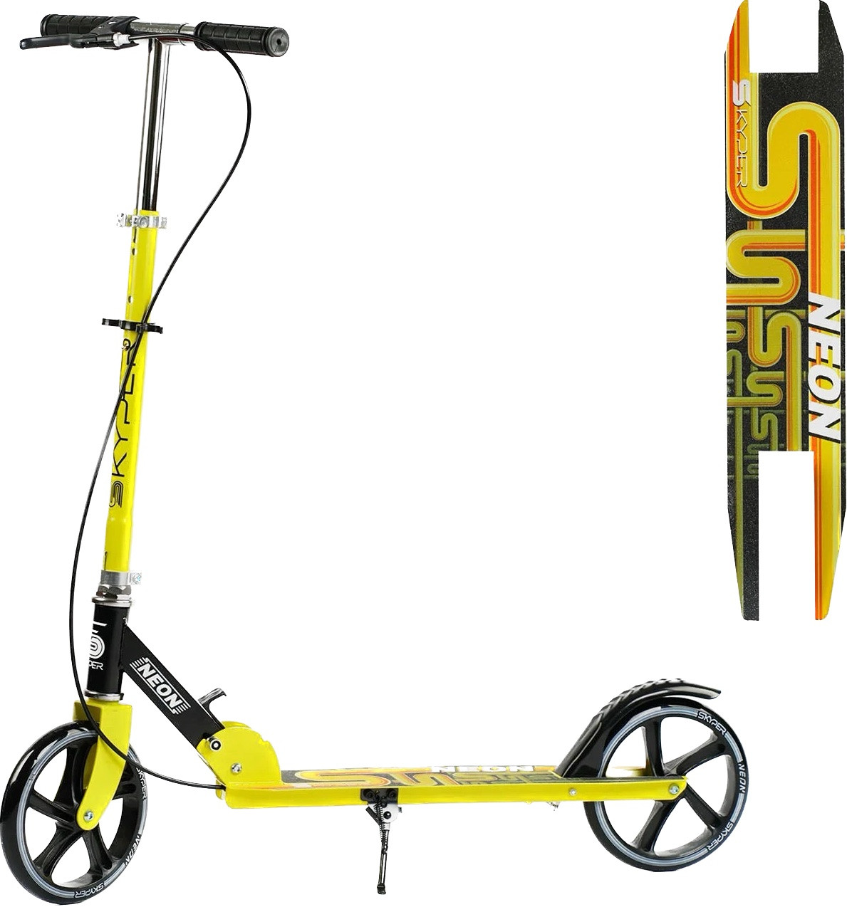 Самокат з ручним гальмом Skyper "Neon" арт. N-81483, фото 1
