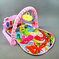Килимок розвивальний для немовляти КОВРИК ДЛЯ НОВОРОЖДЁННЫХ 226-16 РОЗОВЫЙ