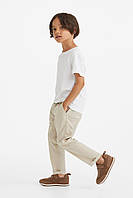 Льняные брюки чинос Slim Fit H&M 134, 140