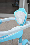 Самокат 5в1 Best Scooter P з додат. колесами, блакитний, фото 7
