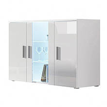 Комод у вітальню з ламінованої ДСП та скла Soho S7 Сama без підсвічування