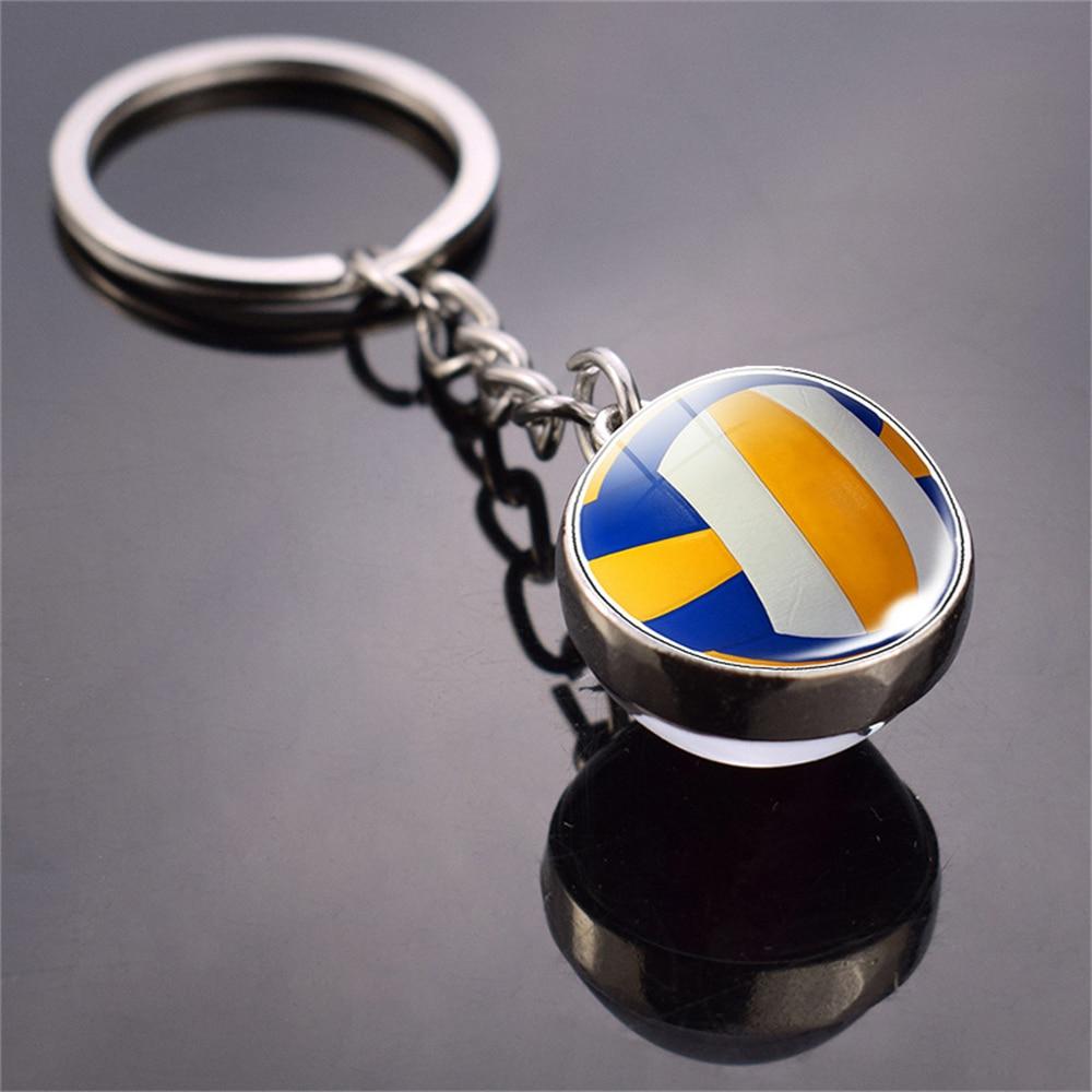 Брелок м'яч волейбол, футбол, баскетбол, теніс із якісним кільцем із неіржавкої сталі.