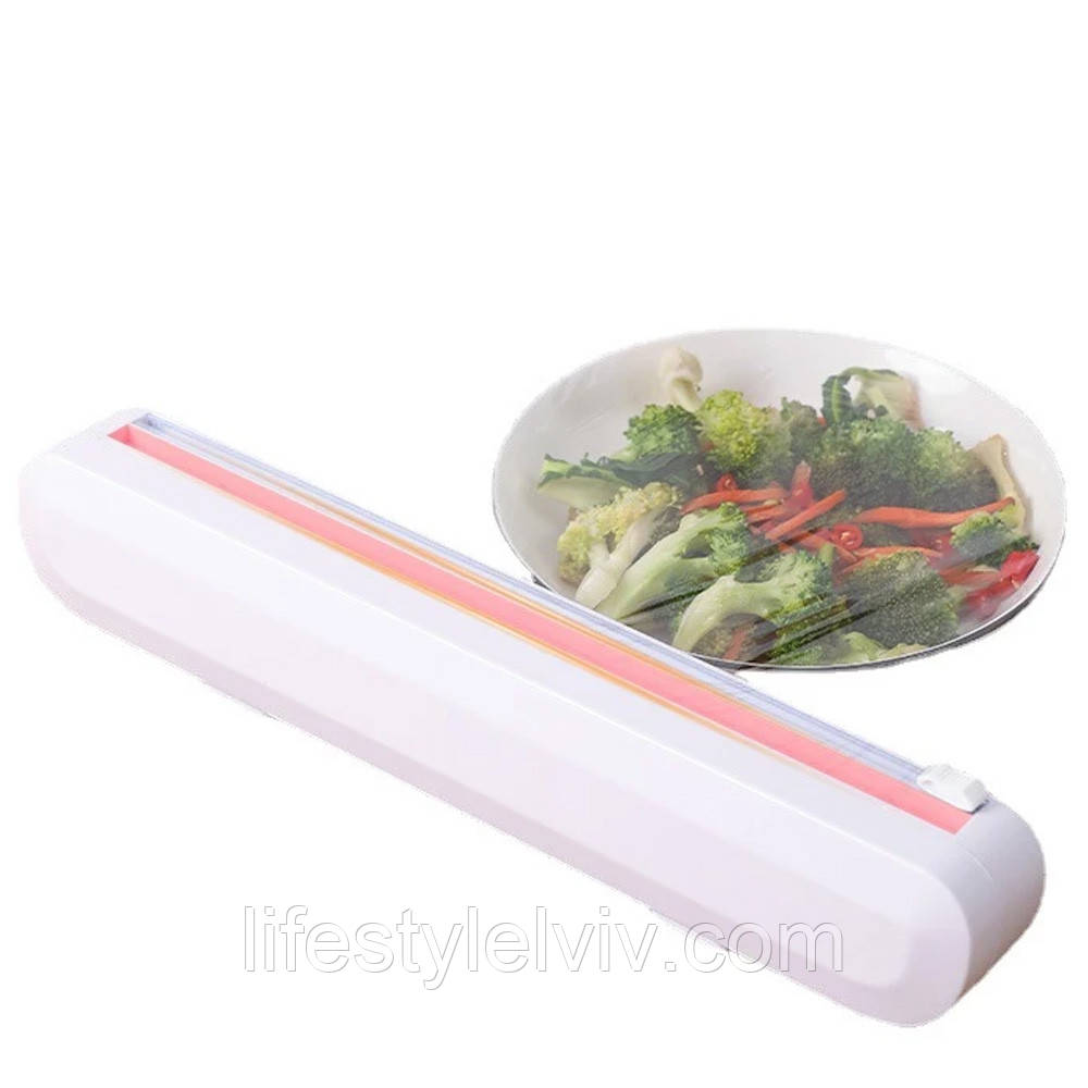 Диспенсер кухонний Wraptastic/ Диспенсер для зберігання та розрізання харчової плівки, фольги та паперу, фото 1