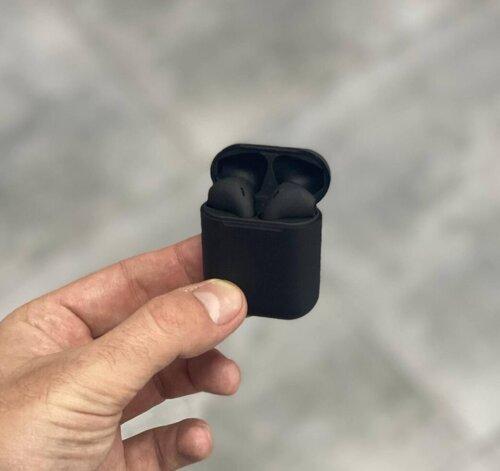 Бездротові навушники inPods i12 чорні 5.0 Bluetooth сенсорні + Чохол у Подарунок!