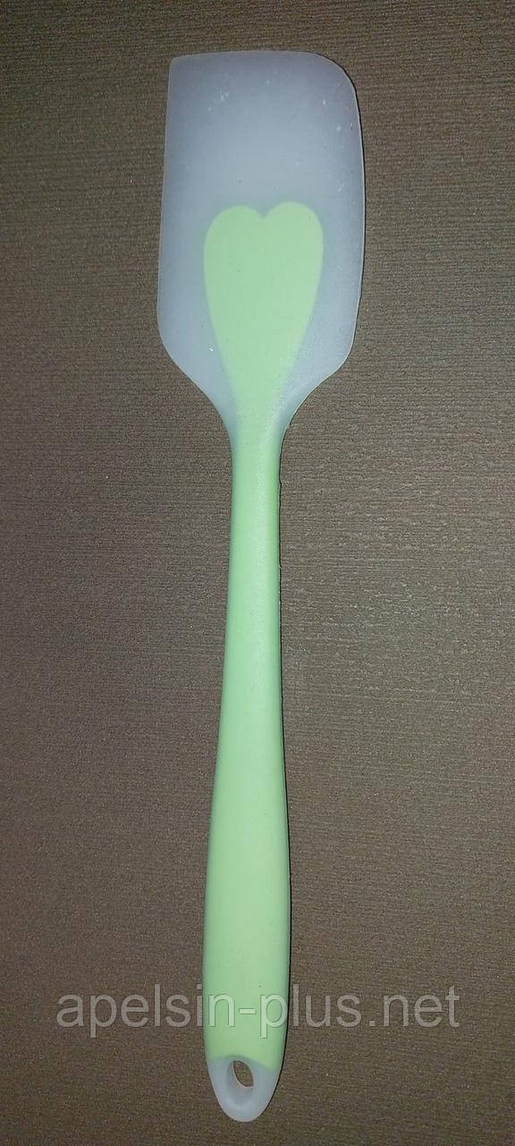 Лопатка силіконова суцільнолита кондитерська 27,5 см, фото 1