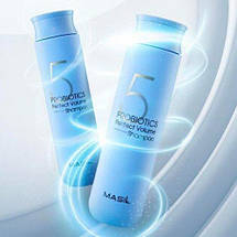 Шампунь з пробіотиками для ідеального об'єму волосся Masil 5 Probiotics Perfect Volume Shampoo 300мл, фото 5
